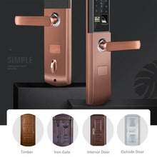 Load image into Gallery viewer, Security Electronic Smart Door Lock APP Touch Password Keypad Card Fingerprint
