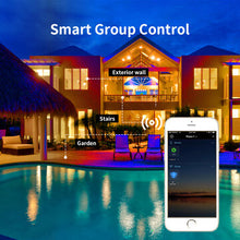 Load image into Gallery viewer, 24W Smart BT Mesh LED Flood Light Waterproof IP66 2000LM Floodlight RGBCW APP Control